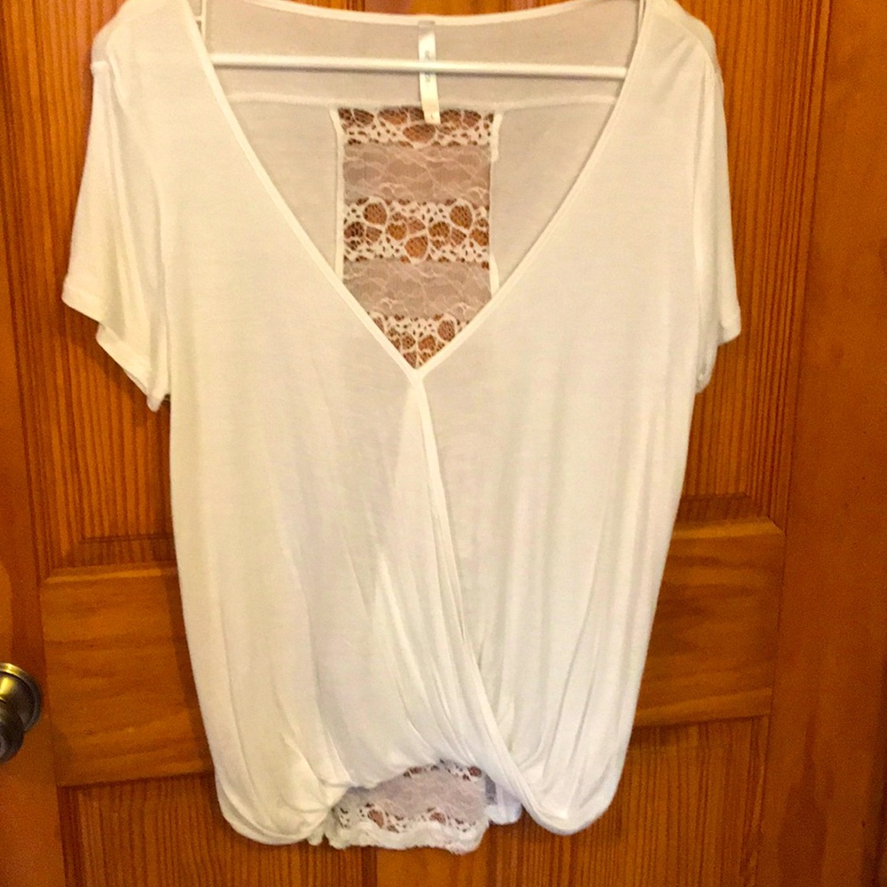 Cream color short sleeved top